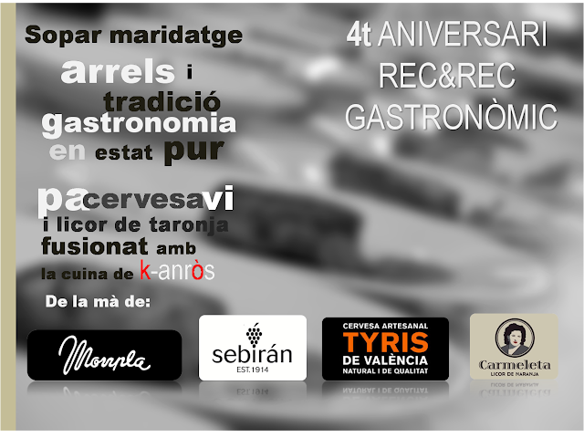 4º ANIVERSARIO DE REC&REC. GASTRONOMÍA EN ESTADO PURO.