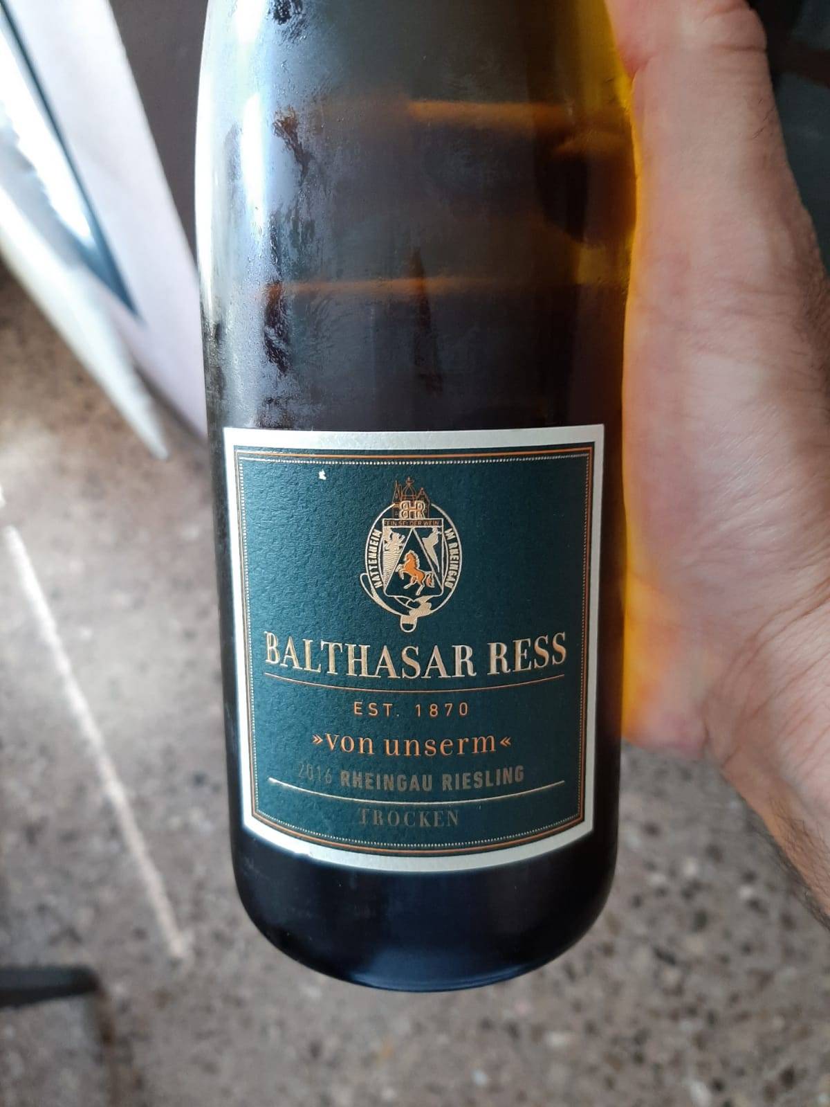 Balthasar Ress Von Unserm 2016. Los vinos de Otilio.
