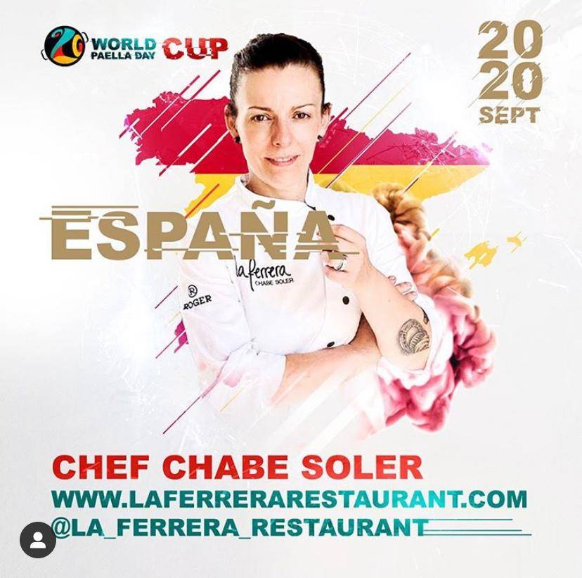 La cocinera Chabe Soler del restaurante La Ferrera gana el World Paella Day Cup