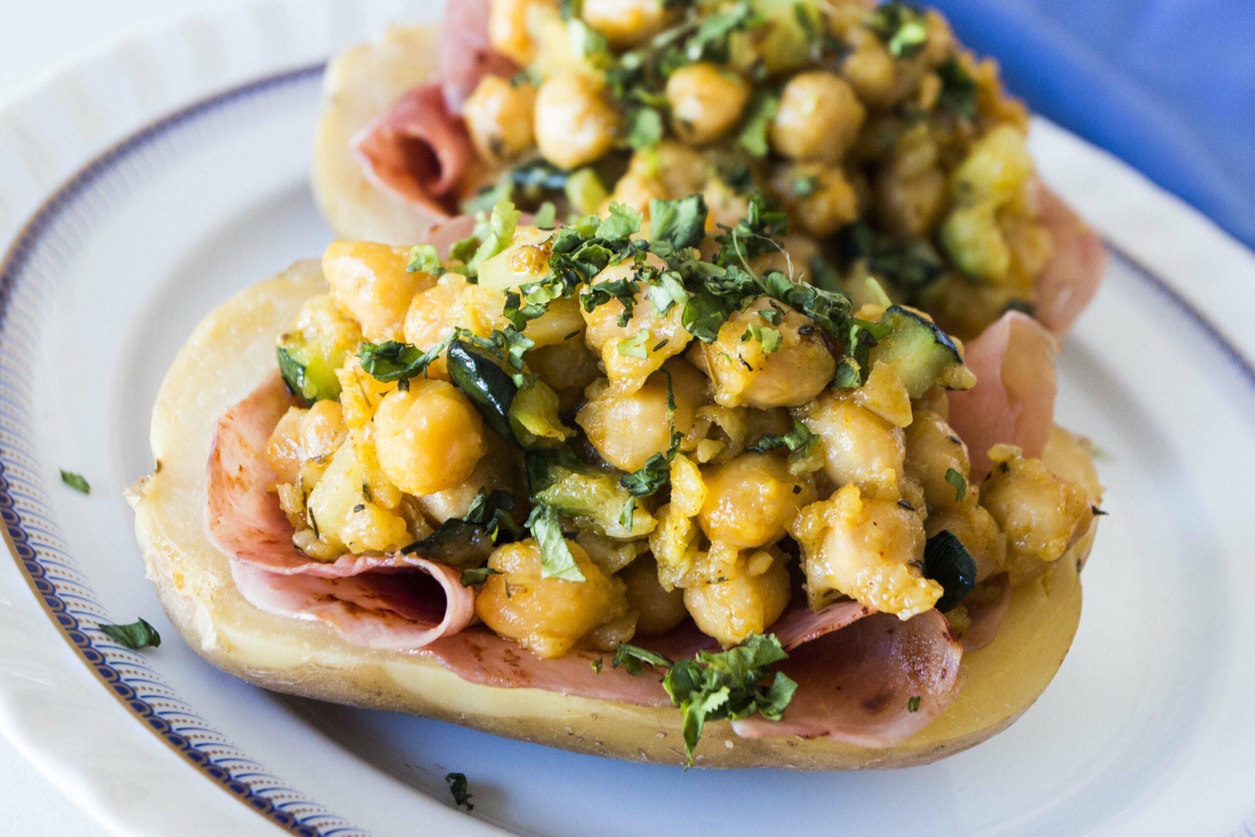 PATATAS ASADAS CON GARBANZOS Y JAMÓN. CONOCIENDO NUESTRO OBJETIVO.