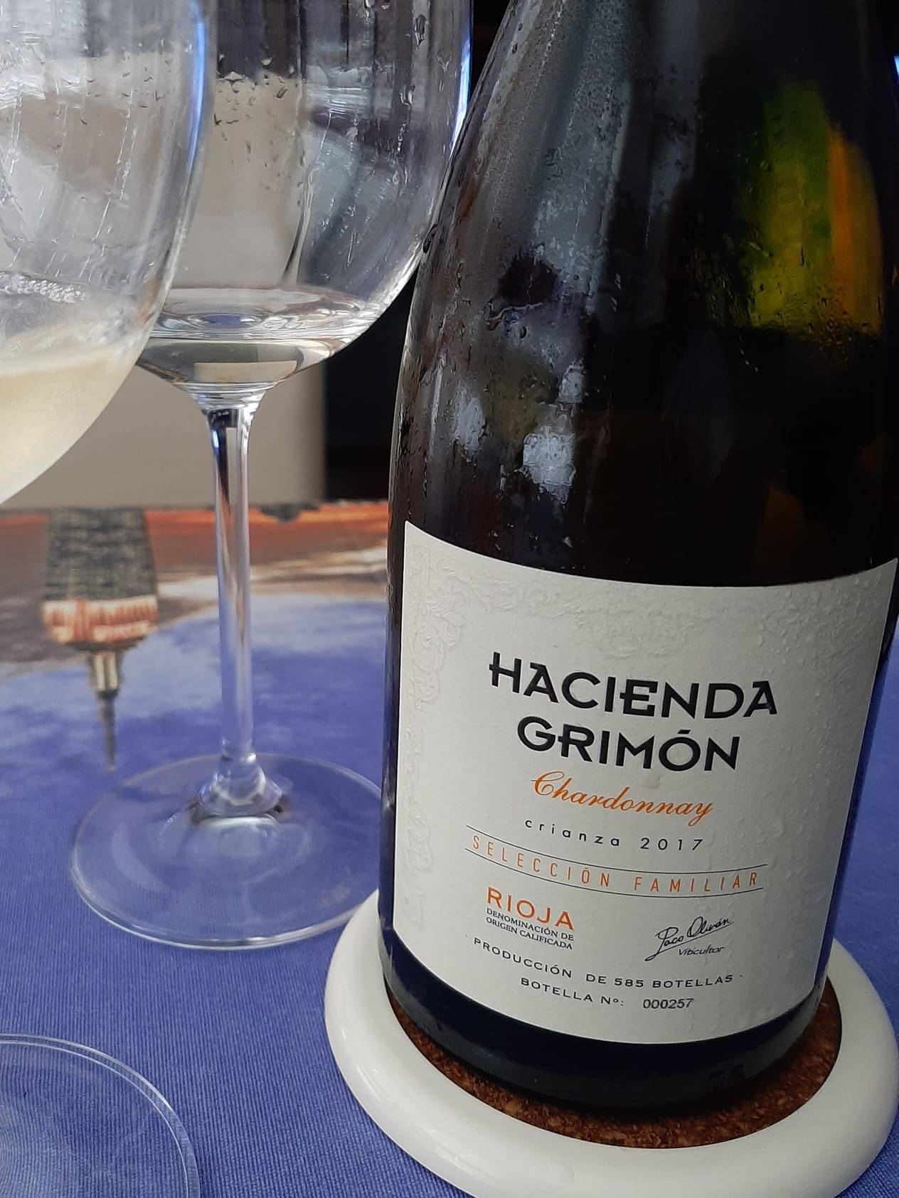 HACIENDA GRIMÓN CHARDONNAY 2017. LOS VINOS DE OTILIO.