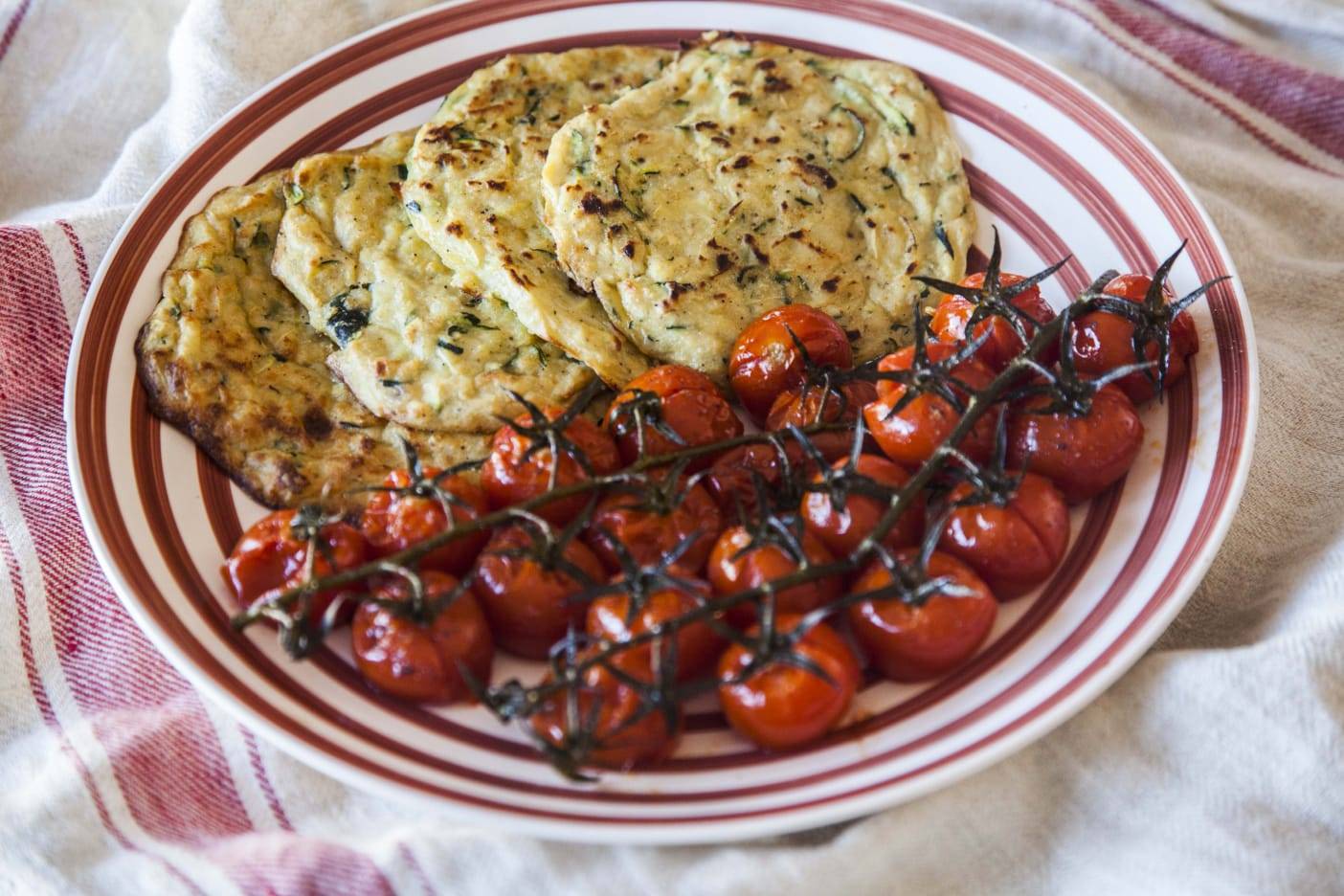 TORTITAS DE PATATA CON CALABACÍN. KILÓMETRO 43 DEL MARATÓN.