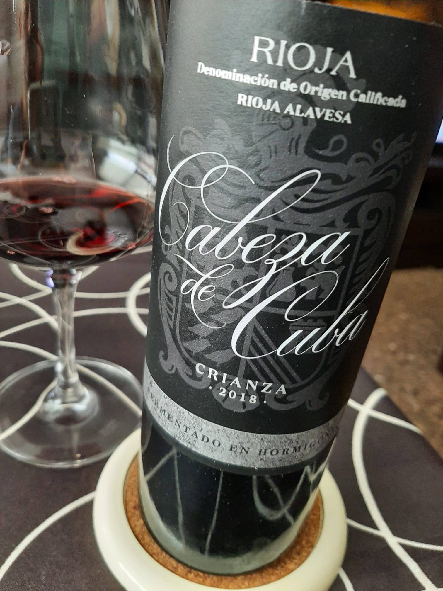 CABEZA DE CUBA CRIANZA 2018. LOS VINOS DE OTILIO.