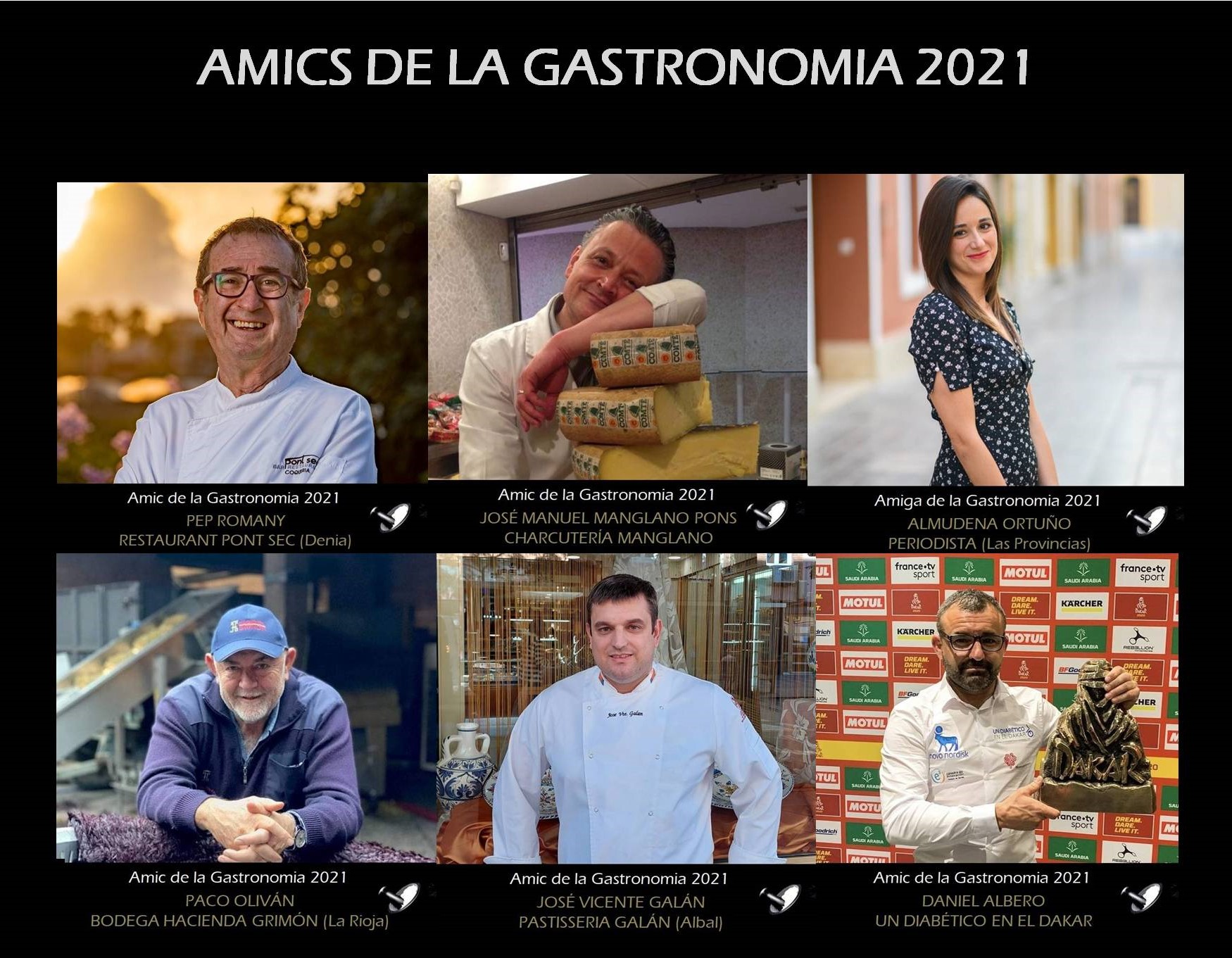 GALA AMICS DE LA GASTRONOMIA 2021. REC&REC CUMPLE 9 AÑOS.