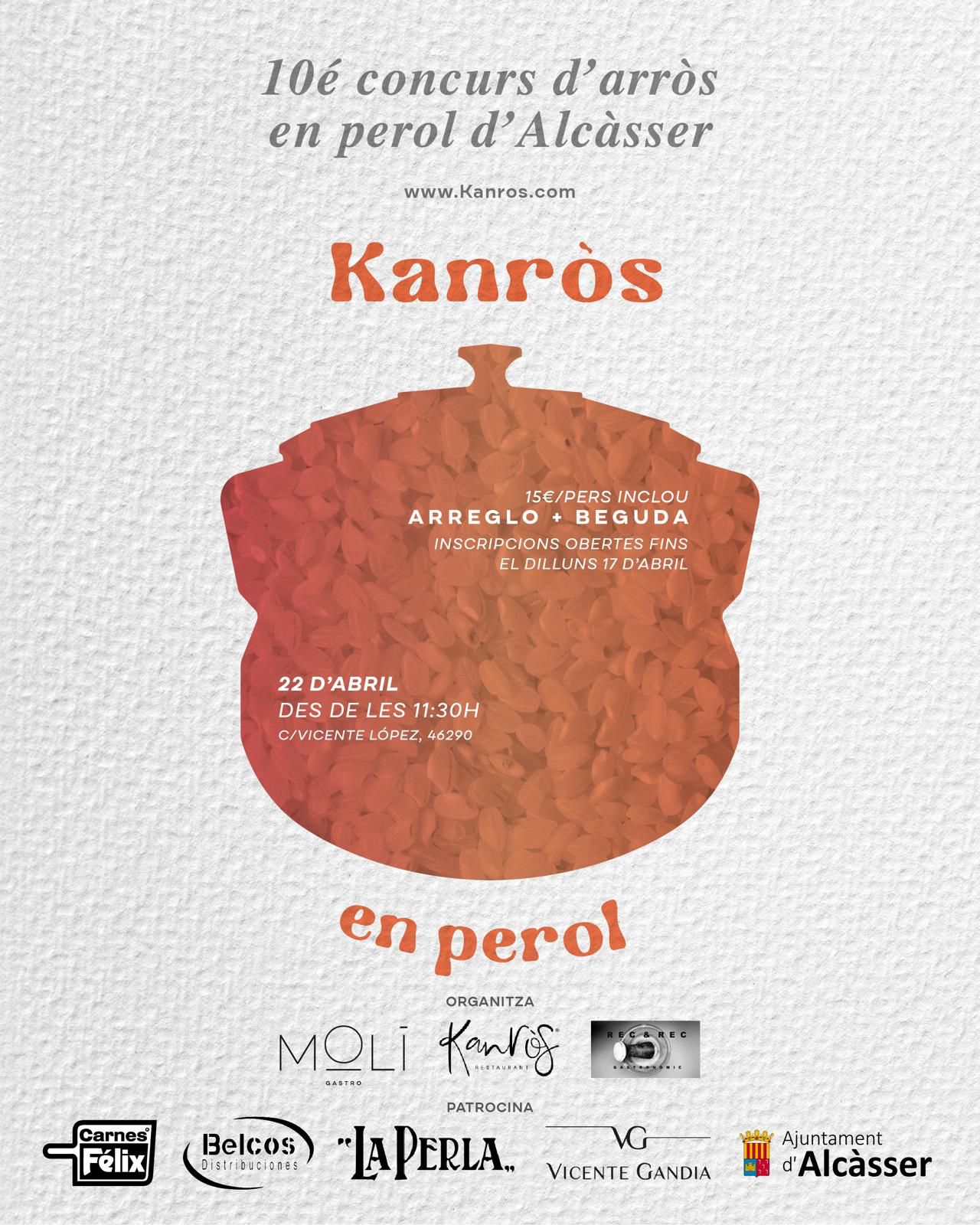 10 EDICIÓ DEL KANRÒS EN PEROL. BASES I RECEPTA