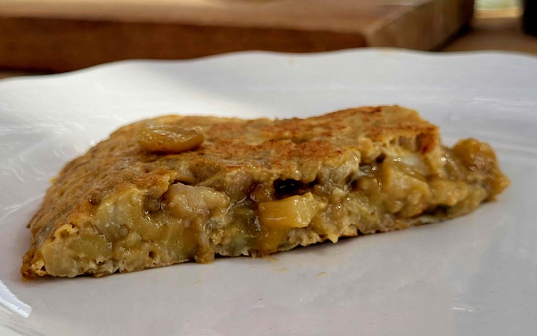 TORTILLA DE BERENJENA. UN PASEO POR LAS NUBES