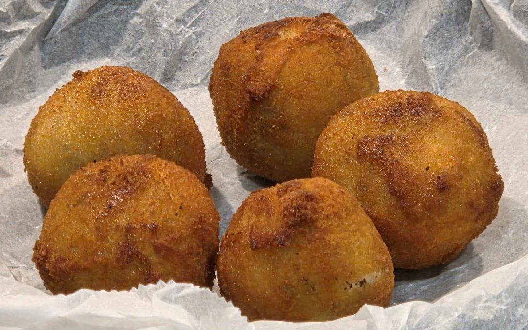 CROQUETAS DE PUCHERO AL CURRY. BESTIALES