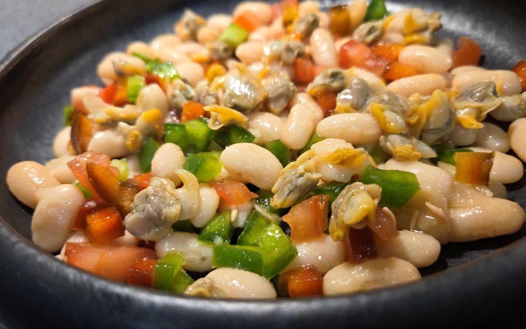 ENSALADA DE ALUBIAS CON BERBERECHOS