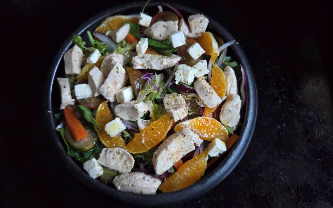 ENSALADA DE POLLO Y NARANJA. FRESCURA