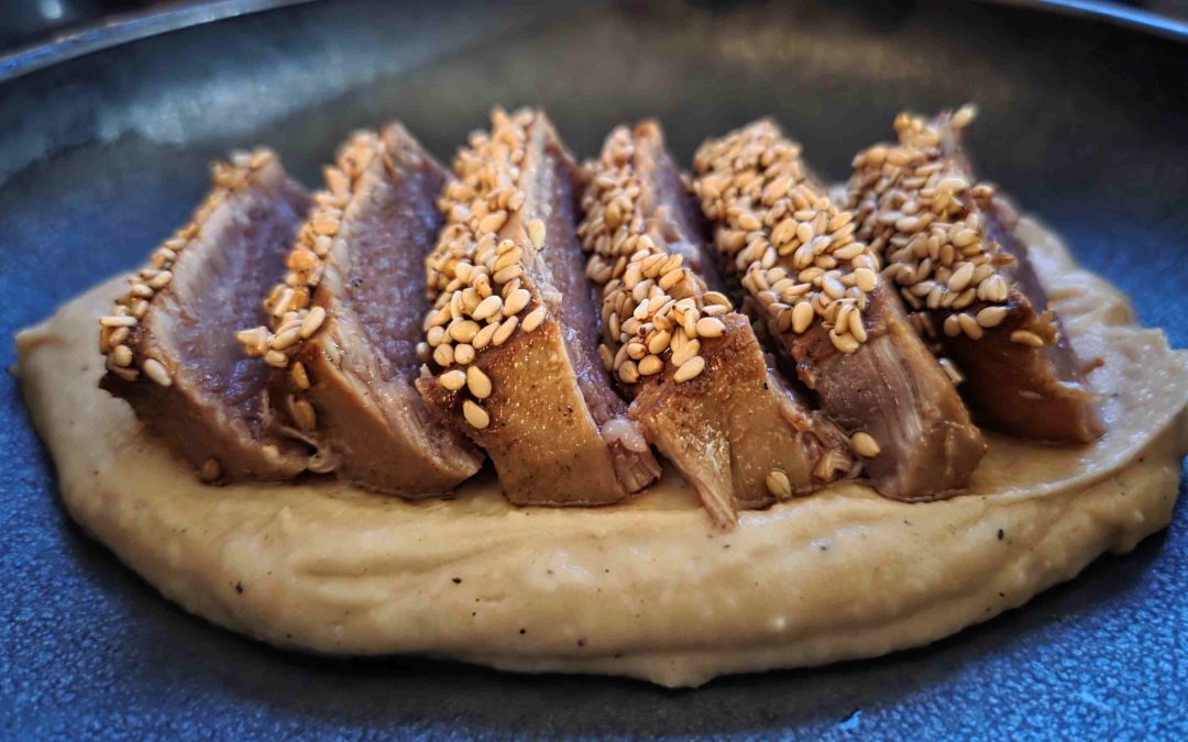 TATAKI DE ATÚN CON PARMENTIER DE CHIRIVIA