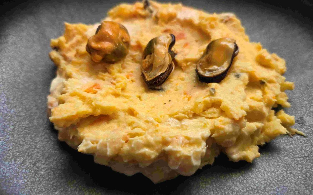 ENSALADILLA DE MEJILLONES EN ESCABECHE. BÁRBARO